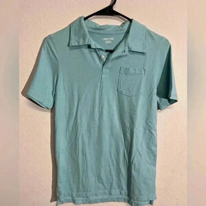 Cherokee Boys Large‎ 12/14 Teal Polo Shirt With Front Pocket